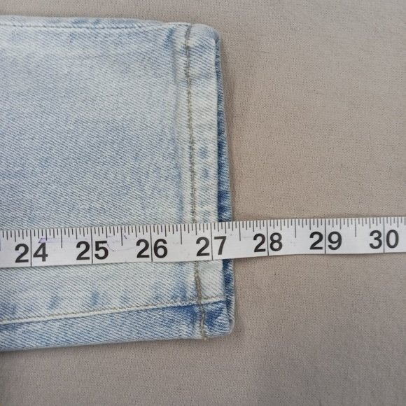 H&M Skinny Fit Distressed Jeans Womens Size 30 High Rise comfort Stretch Blue - Picture 12 of 12